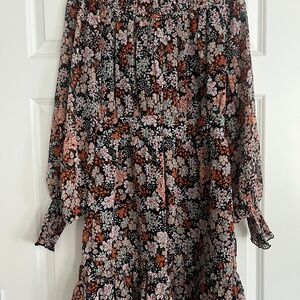 Floral long sleeve dress